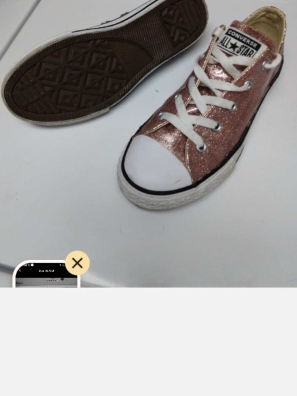 Converse all-star pink sparkly sneakers